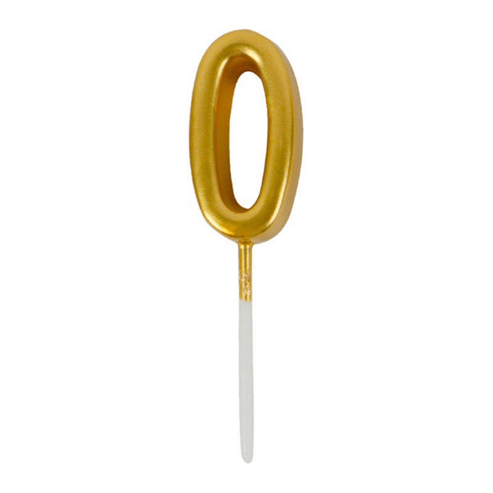 Anvazise Celebration Candles Elegant Convenient ABS Fashion Number Celebration Candles for Birthday Golden 0 *